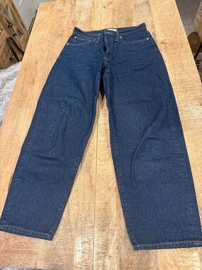 Madewell Balloon Jeans in Deep Indigo